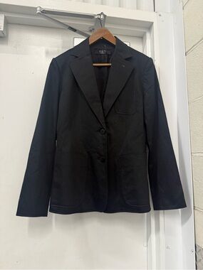 Infinity Flax Black Women's Tailored Blazer Jacket